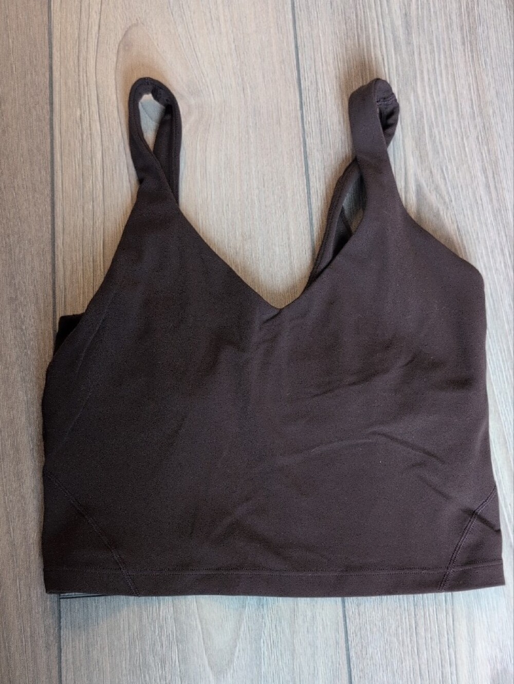 lululemon athletica Chocolate Brown Cropped Align Tank - Picture 2 of 4